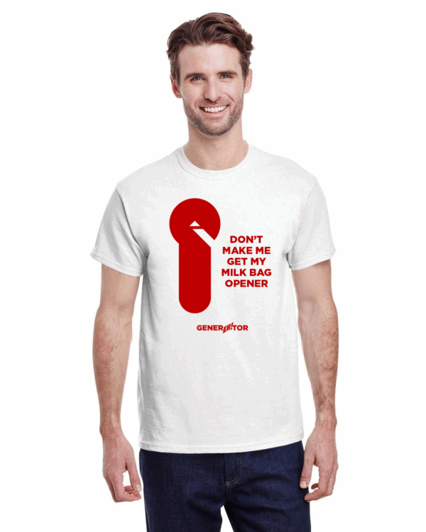 Men's T-Shirt - Milk Bag Opener